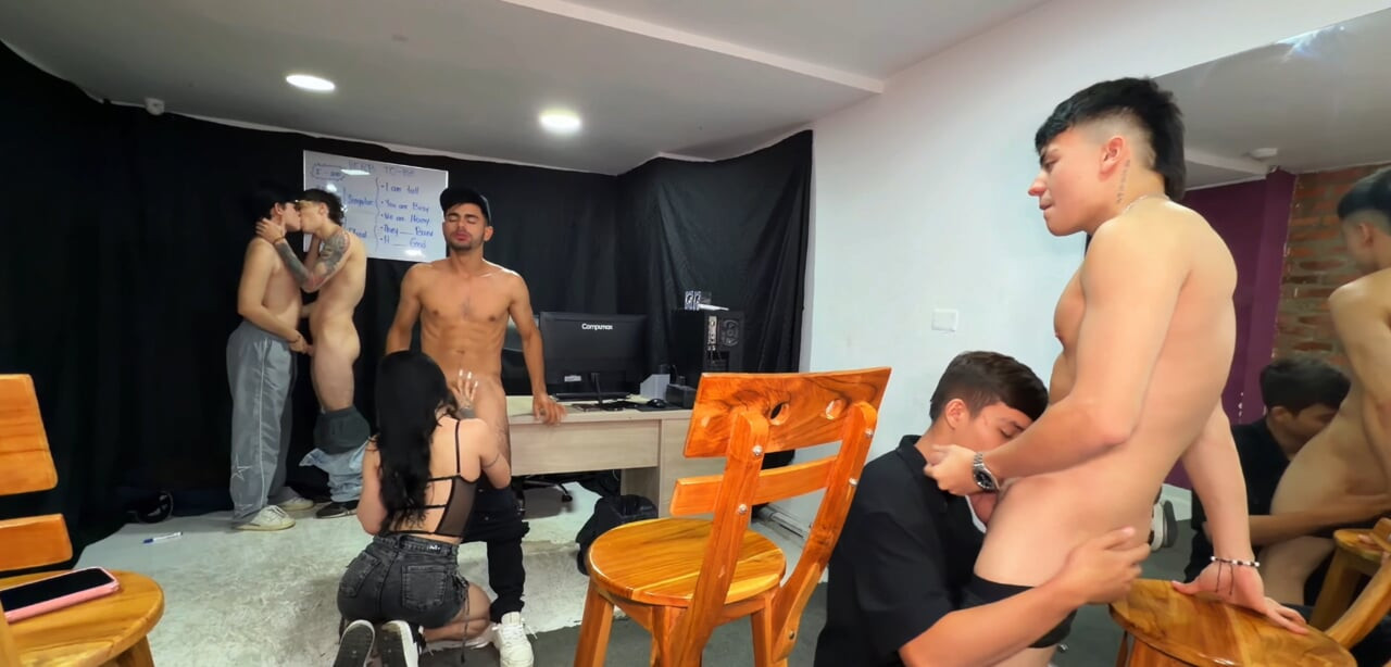 Brutal Pleasure Encounter: 3 Guys, 1 Trans and a Femboy End Up in Epic