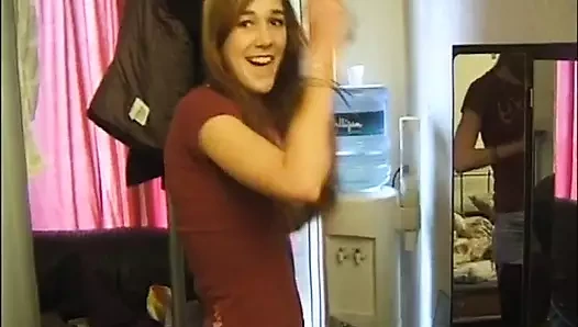 Gorgeous sexual performance by brunette Dominika nice boobs