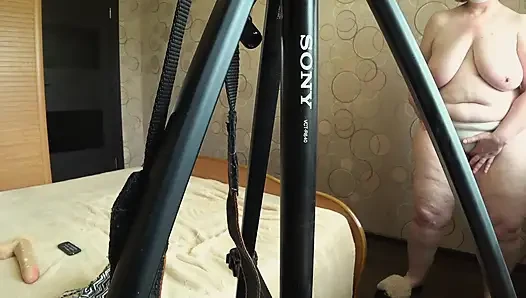 Kamera Beobachtet, Reife Ehefrau Nimmt Für Cuckold Auf. Busty BBW Zeigt, Wie Ein Liebhaber Gefickt Hat. Hinter Den Kulissen