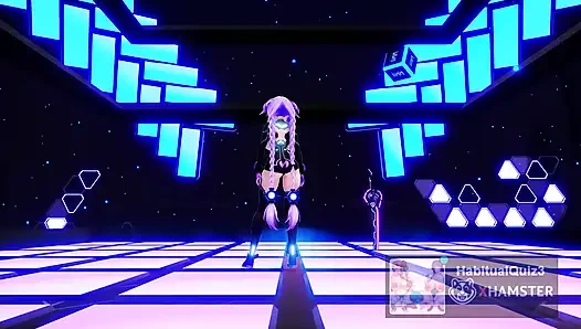 MMD R18 Вечеринка с фиолетовым сердцем сегодня вечером, ФАП герой Ahegao, милфа 3D, хентай