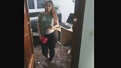 Fucking cleaning girl