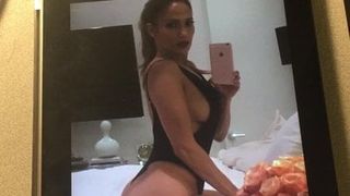 Jennifer Lopez - трибьют спермы 1