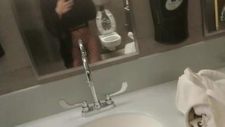 Sylva flashing in public restroom part 2