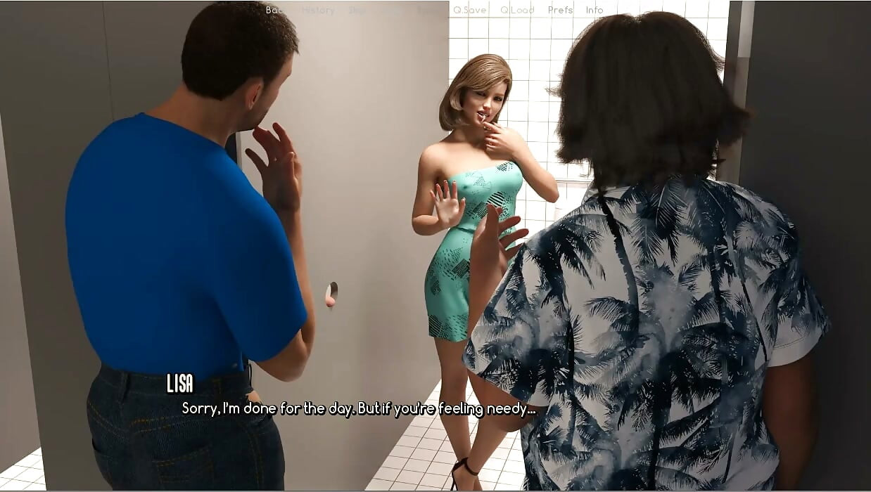 Życie warte życia - gameplay - odgrywanie roli - publiczna toaleta Gloryhole Blowjob przed mężem