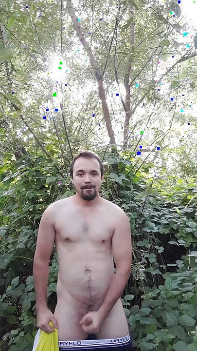 Outdoor jerking off