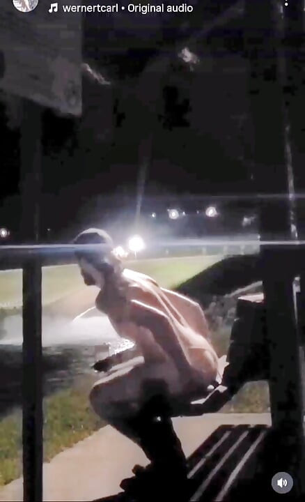 Riding dildo in public at Sardis spillway