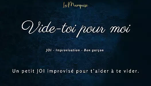 [French Audio Porn] Little JOI to empty you, like a good boy