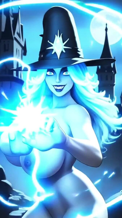 vampire magical girls unleash power and boobs (Ai model) | Clip 2