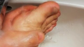 Washing my feet