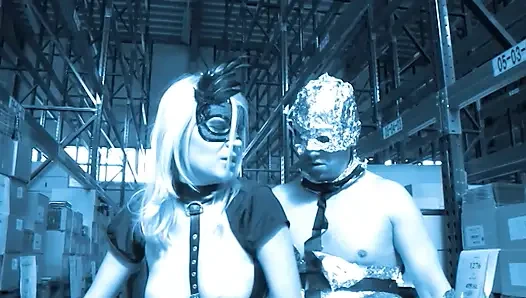 German Domination Scene - Blonde in Fetish Gear