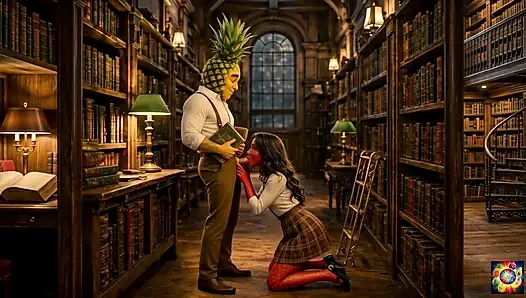Romansa Perpustakaan Rahasia - AI Hentai ASMR