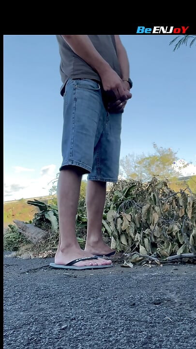 BeENJoY - Masturbation in the communal showers of the pool and in the public changing rooms and big dump on the side of the road