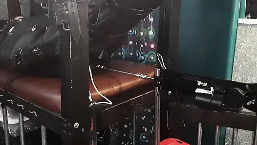 Leather Bondage and Machine Fuck by Mistress LDC