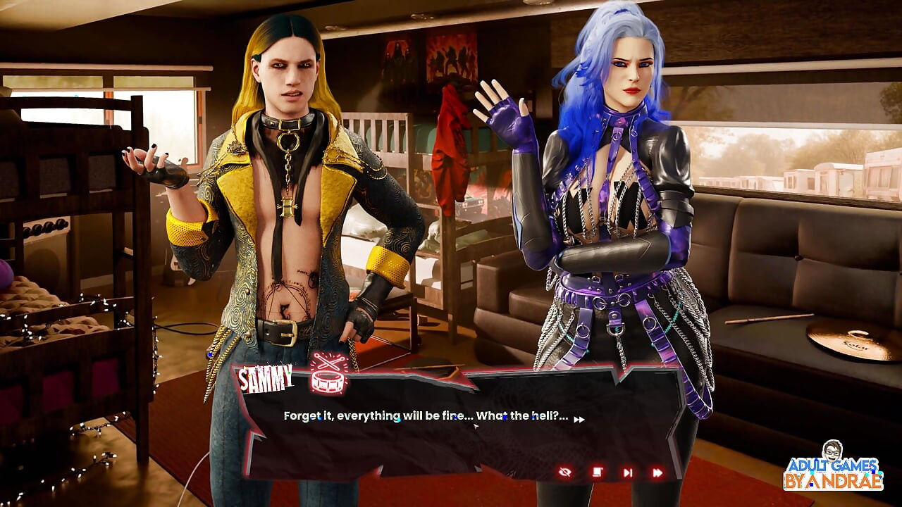 Sex, Sin & Rock'n'roll Gameplay Part 1 - Van Crash, Motel Stop & a Strange New Beginning