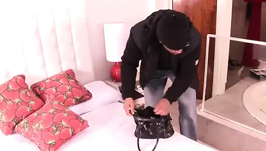 Stunning euro babe face fucked before hard anal sex by black maledom