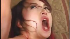 Nádherná asijská euro dívka Katsumi je ošukaná do těsného zadku před výstřikem na obličej
