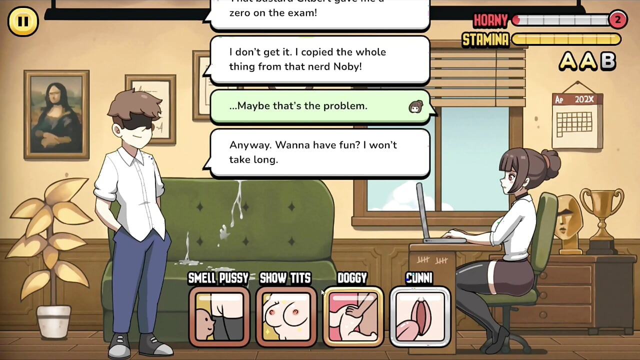 헨타이 게임 - 문제가 있는 학생 - 구금 LVL 1 - - 에로 교사