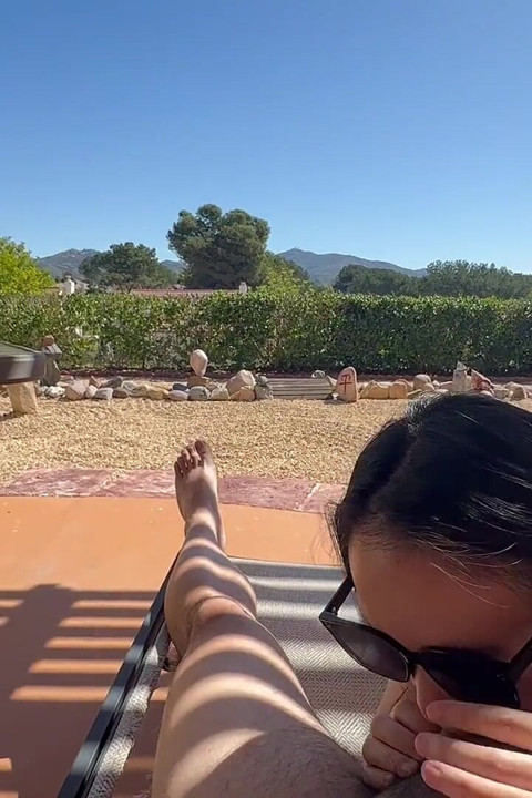 Slutty Kitty Sucks and Rides Yummy Jimmy on the Balcony to Extract His Semen