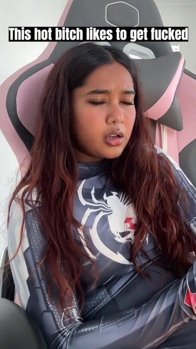 Small desi girl Mia Z masturbates and reacts to hentai | Clip 1