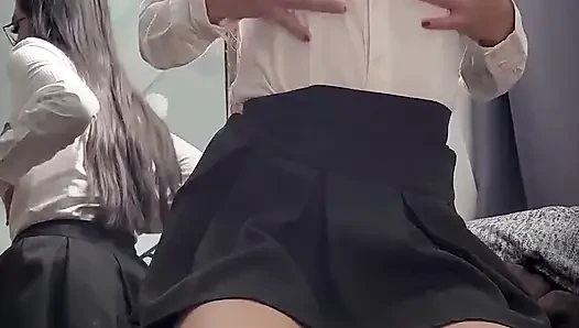 College Uniform Girl Masturbating