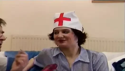 British Slut Nurse Gets Fucked
