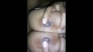 DESI GIRL SQUEEZING BIG BOOBS AND CUNT