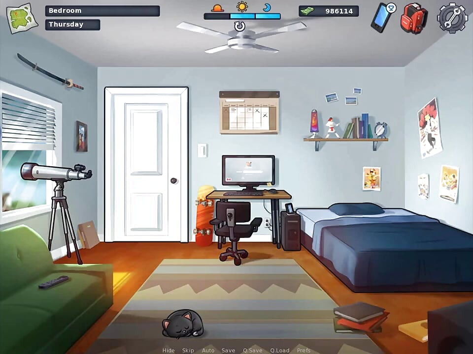 Summertime saga:  stepson jerks off thinking about his stepmom ep 48
