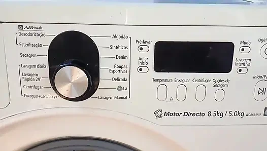 Çamaşır makinesine sıkıştım siyah yaraklı üvey oğlum benden faydalandı ve sikti