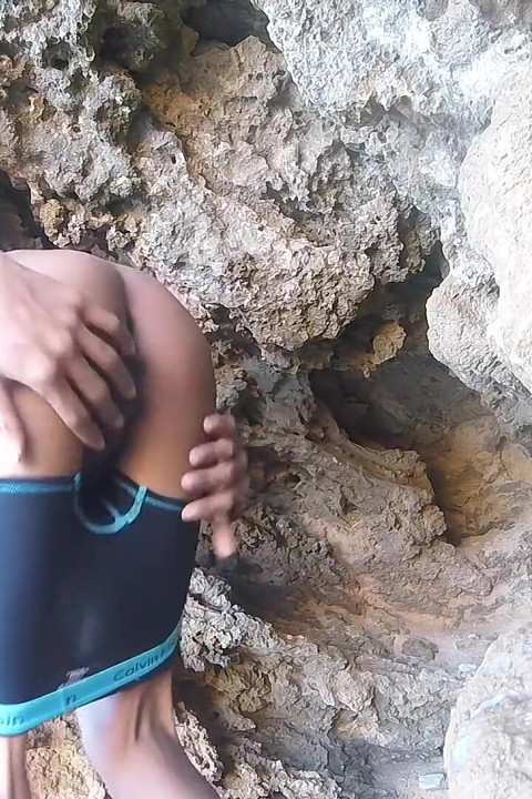 Boner Stroking at the Beach