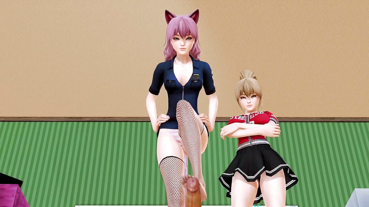 A Night with Two Cats - 3D Hentai