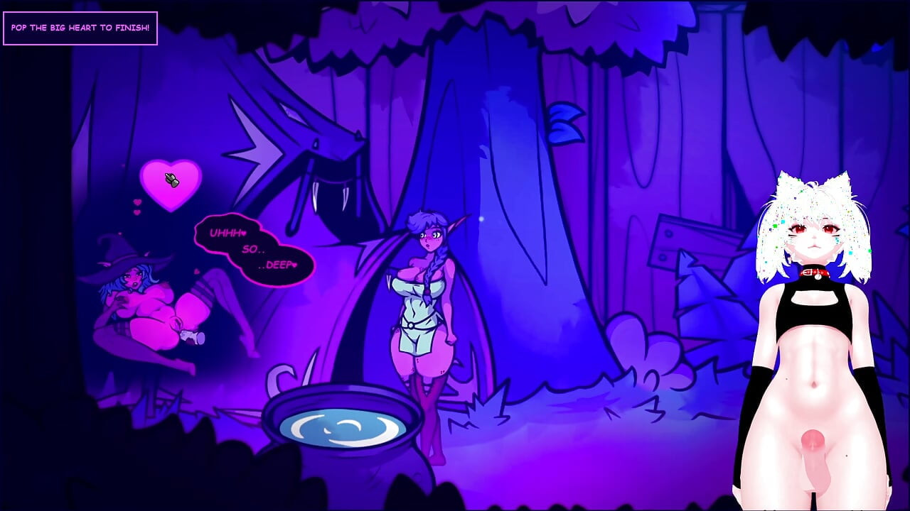 놀라움으로 가득 찬 숲에서 발정난 엘프 소녀의 시작 ... (달의 이야기 게임 플레이 1)