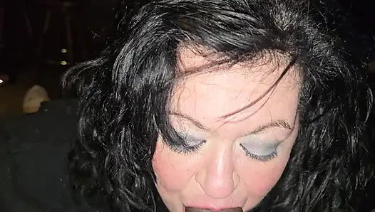 Mommy sucking BBC til he shakes