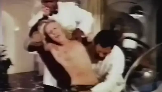 Rich lady gets fucked by her black servants - vintage
