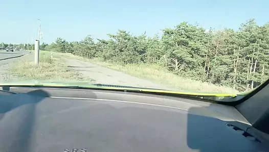 Amateur Quick Anal Fuck and Anal Creampie on the way home - Mia Bandini