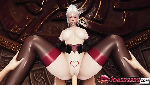 Freya goddess 3d animasyon - kovboy kız binişi, büyük göt domaltmalı, sansürsüz hentai'de masa misyoner dölleme