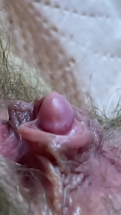 Key moment from "Extreme Closeup Weird Huge Clit Orgasm pov hairy pussy"