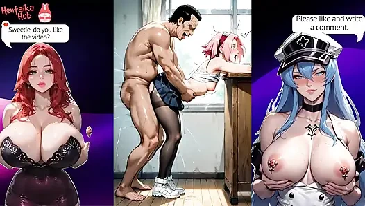 2d hentai compilation with hot bitch Sakura from anime Naruto