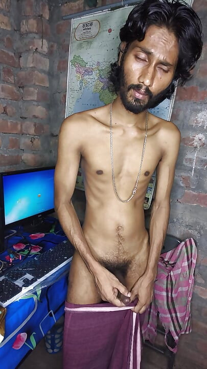 I am massaging the penis.