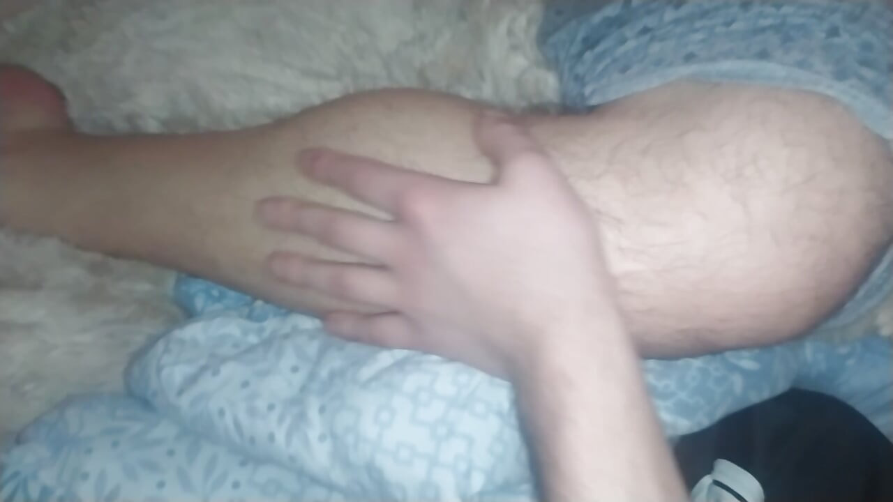 Twink Bear Plays With His Boyfriend's Legs And Feet