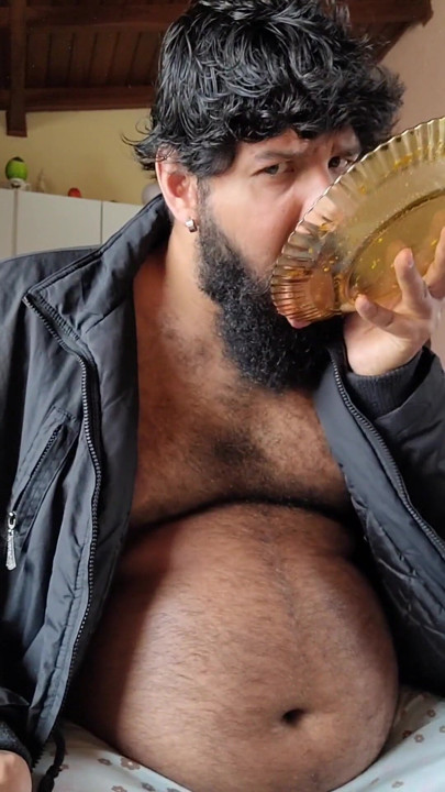 luksmen1gainer,  burps, jerkoff, cum shot, fat, beard, chubby | Clip 2