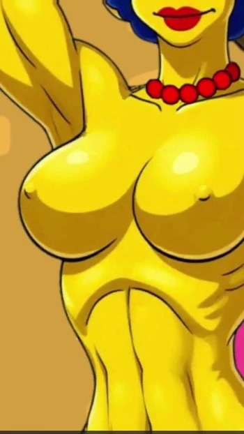 Captivating moment from "New Fitness Trainer With a Big Black Cock for a Married Housewife. Cartoon. Simpson Parody"