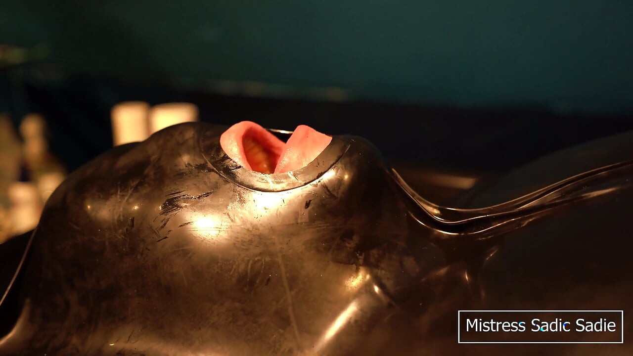 Edging in a Vacuumbed with Electro, Toys Combined with Some Hand Deepthoating and Loads of Spit.