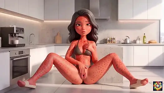 Romantik mutfak anları - ai hentai asmr