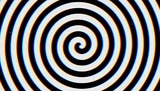 Entspannen sie sich und schauen sie auf die spirale