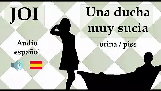 Spanish JOI con fantasia de orina y piss.