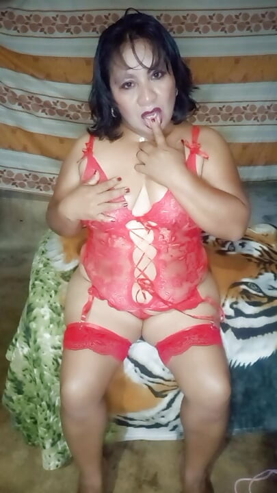 afternoon in red lingerie