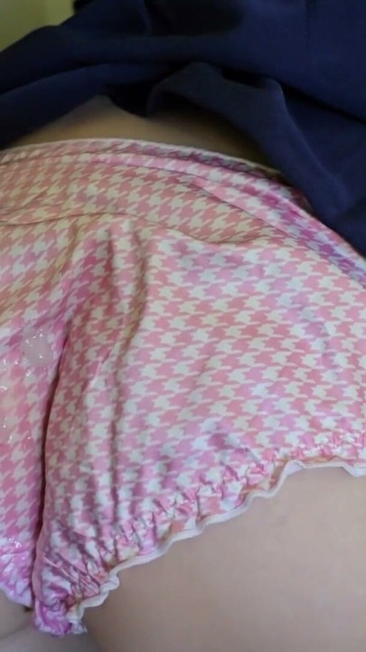 Stepsister let me rub her ass hole and cum on her Japanese panties | Clip 1