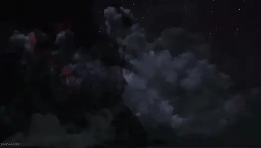 Masukin wajahmu dalam banget sama sinn sage, kaiia eve