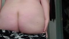 BBW stripping down. For shower after workout!!