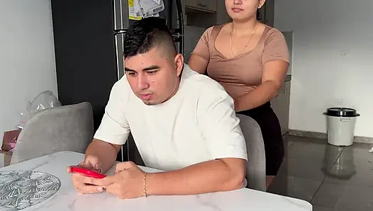 STEPSISTER WANTS SEX IN THE KITCHEN